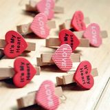  Bộ 10 kẹp gỗ trái tim It's my heart - Love 
