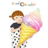  BONG BÓNG HÌNH QUE KEM CẦU VỒNG 