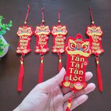  Set 5 phụ kiện nỉ nhung mẫu lân chúc tết 