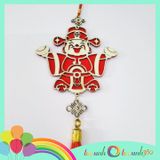  Thần tài treo trang trí Tết bằng gỗ 