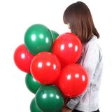  Bong bóng cao su mix đỏ - xanh lá trang trí Noel 