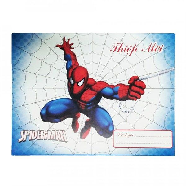  Thiệp 10 sinh nhật Spider man 