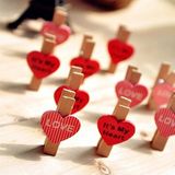  Bộ 10 kẹp gỗ trái tim It's my heart - Love 