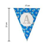  Dây treo Happy Birthday tam giác kim tuyến - Xanh 