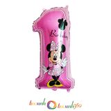  Bong bóng số 1 chủ đề Minnie (70 cm) 