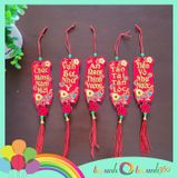  Set 5 phụ kiện nỉ nhung treo trang trí Tết (ngẫu nhiên) Mẫu  Cá 4 x 9 cm 