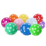  Bong bóng cao su chấm bi nhiều màu gói 10 cái 