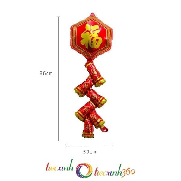  BONG BÓNG TRANG TRÍ TẾT HÌNH DÂY PHÁO 