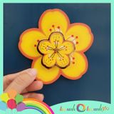  Set hoa mai giấy nổi trang trí Tết - 12 cái trung 