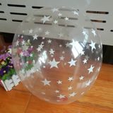  Bong bóng cao su trong suốt in ngôi sao 