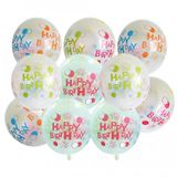  Bong bóng cao su trong suốt chữ Happy Birthday nm gói 10c 
