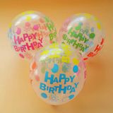  Bong bóng cao su trong suốt chữ Happy Birthday nm gói 10c 