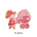  Banner baby shower trang trí cho bé gái It's GIRL 
