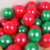  Bong bóng cao su mix đỏ - xanh lá trang trí Noel 