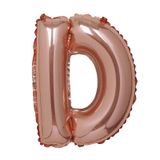  Bong bóng chữ cái 35cm màu vàng hồng (A-Z foil balloons - 16'' Rose Gold) 