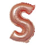  Bong bóng chữ cái 35cm màu vàng hồng (A-Z foil balloons - 16'' Rose Gold) 