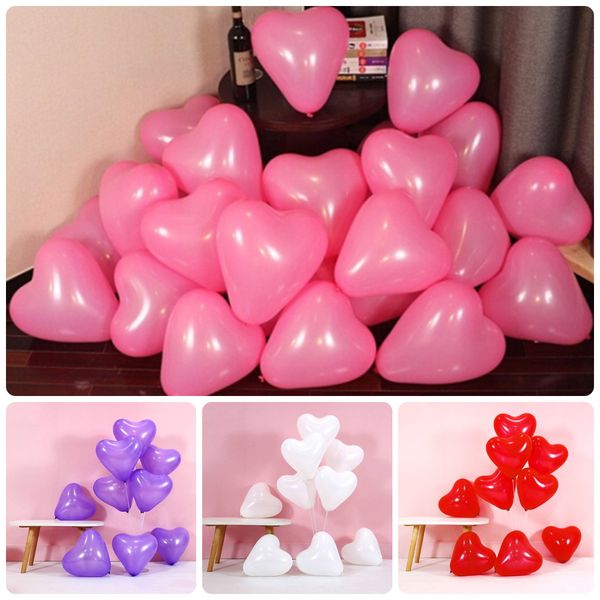  Bong bóng cao su trang trí hình trái tim gói 20 cái 