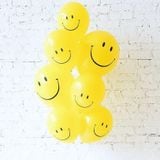  10 bong bóng trang trí hình mặt cười (màu vàng) 