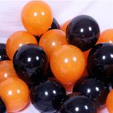  Bong bóng cao su mix đen và cam trang trí Halloween gói 20 cái 