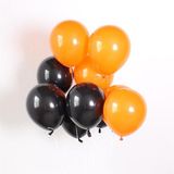  Bong bóng cao su mix đen và cam trang trí Halloween gói 20 cái 