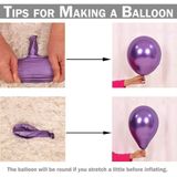  Bong bóng cao su chrome (Metallic balloons) nhiều màu 