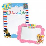  Bộ 2 khung hình giấy để bàn trang trí sinh nhật - chó paw patral 