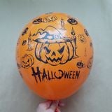  Bong bóng cao su trang trí Halloween-Màu cam 10 cái 