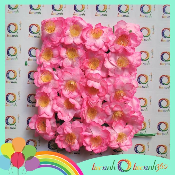  Set 20 hoa đào giả trang trí Tết 