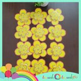  Set hoa mai giấy nổi trang trí Tết - 12 cái trung 