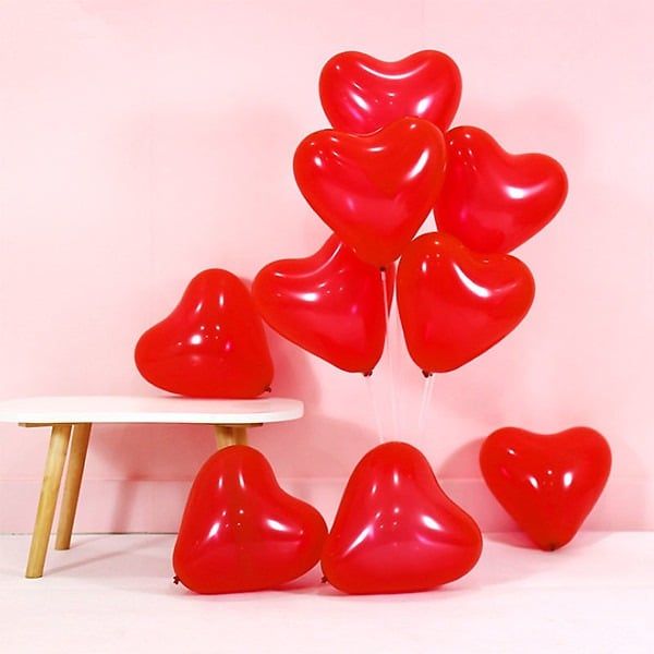  Bong bóng cao su trang trí hình trái tim gói 20 cái 