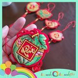  Set 5 phụ kiện nỉ nhung treo trang trí Tết (ngẫu nhiên) Mẫu ngũ quả - chữ 