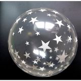  Bong bóng cao su trong suốt in ngôi sao 