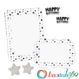  2 khung hình giấy để bàn sao ép kim - Bạc 