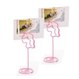  2 kẹp xoắn trang trí màu hồng - Heart 