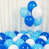  Bong bóng cao su mix xanh dương đậm-nhạt-trắng gói 30 cái 