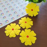  Hoa mai mút dẻo trang trí tết size 8cm (4 cái) 