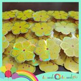  Set hoa mai giấy nổi trang trí Tết - 15 nhỏ 6 cánh 