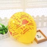  Bong bóng cao su trang trí Happy Birthday nhiều màu gói 10 cái 