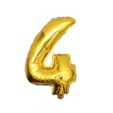  Bong bóng số (0-9) màu vàng 35cm 
