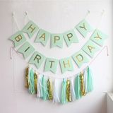  Dây treo chữ Happy Birthday - Xanh ngọc 