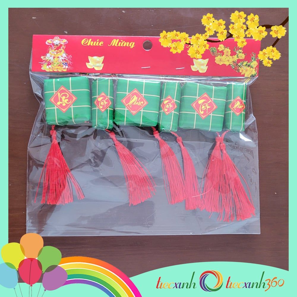  Bánh tét bánh chưng treo trang trí tết 