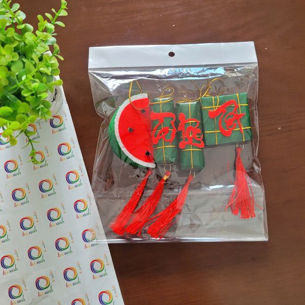  Dưa hấu bánh tét bánh chưng treo trang trí tết 