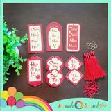  Set 6 tag giấy treo tết mẫu chúc tết 