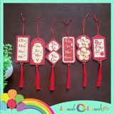  Set 6 tag giấy treo tết mẫu chúc tết 