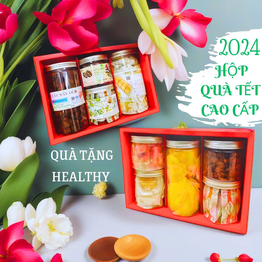  Hộp quà Tết cao cấp 2024 sản phẩm chất lượng đa dạng mẫu đẹp sang trọng quà tặng healthy 