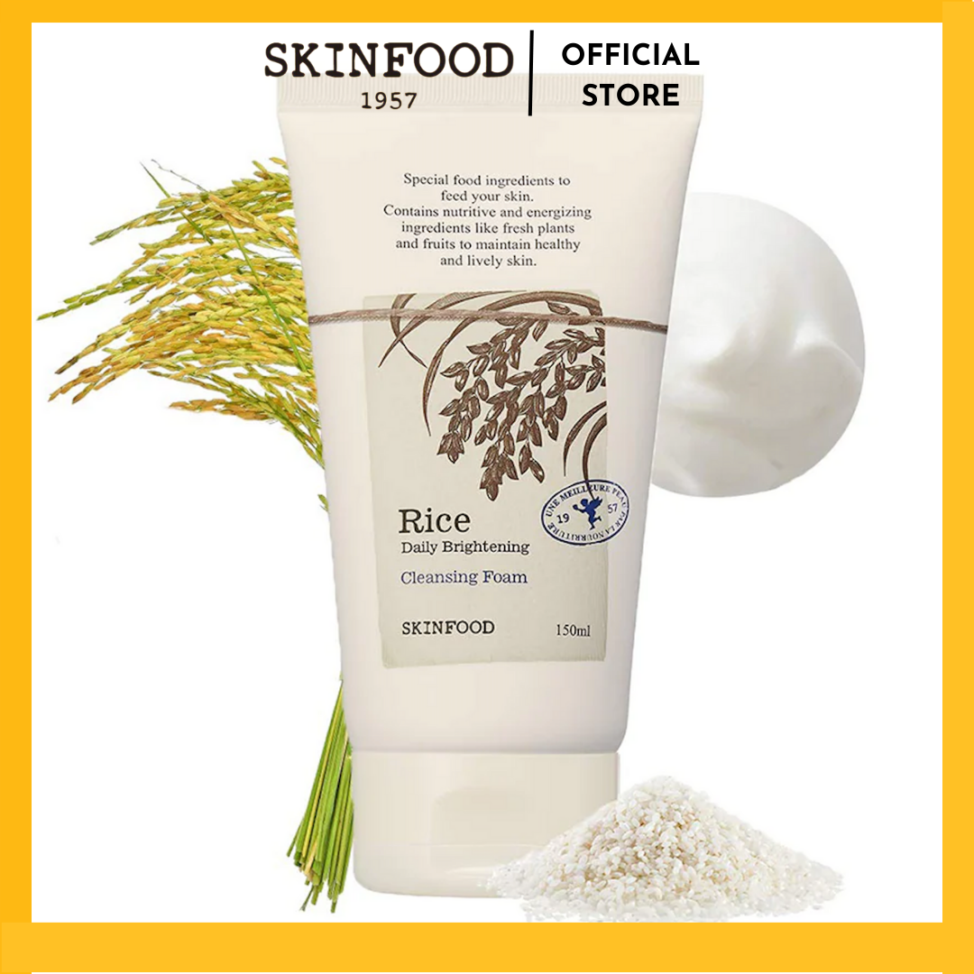 Sữa Rửa Mặt Tạo Bọt Nhẹ Nhàng Rice Cleansing Foam with Brightening effect 150ml