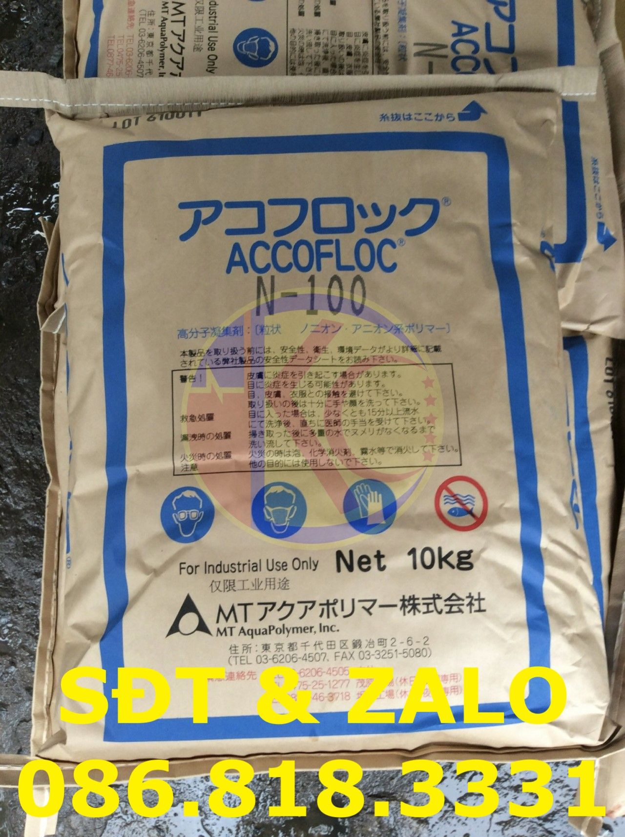  Polymer Accofloc N-100 - Polymer lắng tụ 