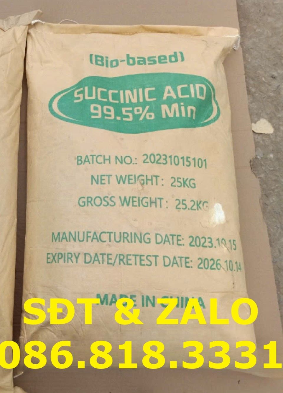  Acid Succinic - Axit Succinic - C4H6O4 