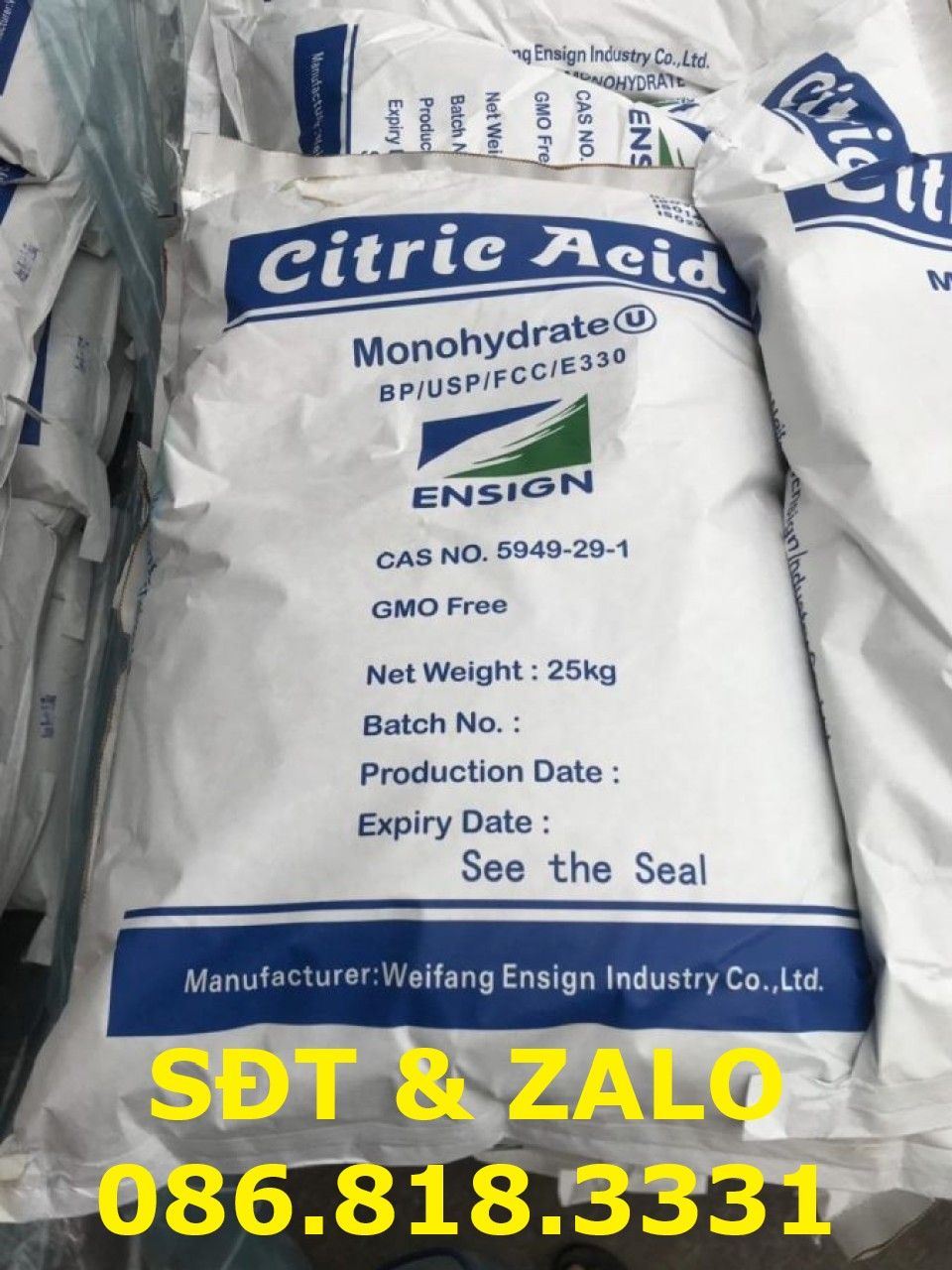  Citric Acid Monohydrate - Axit Citric - C6H8O7 
