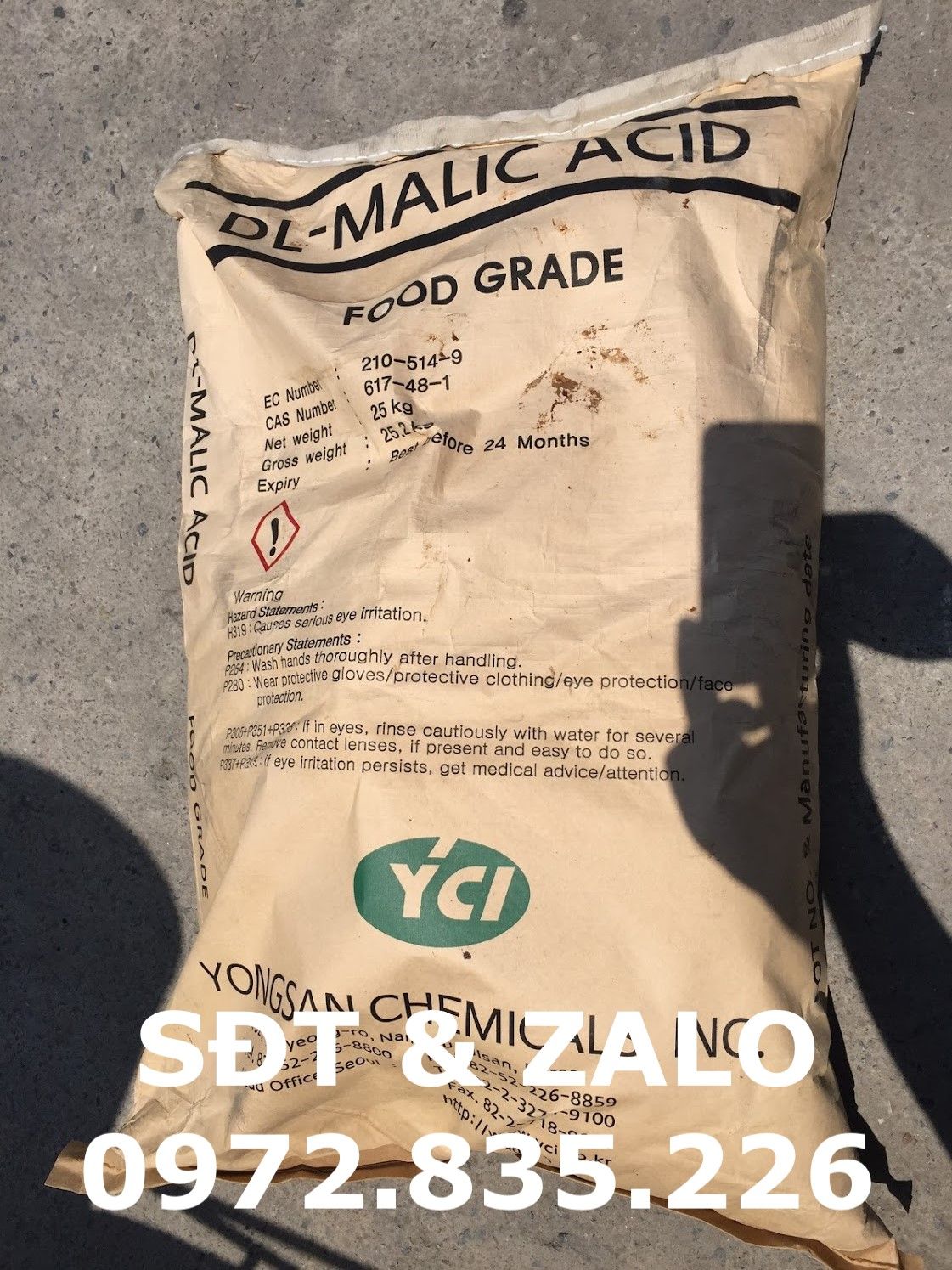  Hóa chất Acid Malic - Axit Malic - C4H6O5 (Hàng FUSO - FOOD GRADE) 